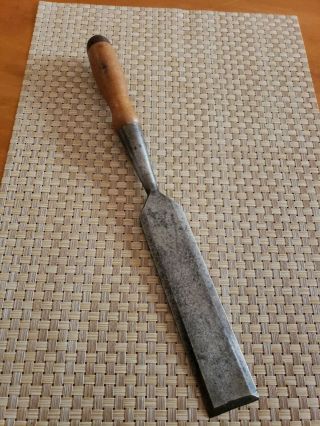 Antique T.  H.  Witherby 1 1/2 Inch Wide Beveled Chisel