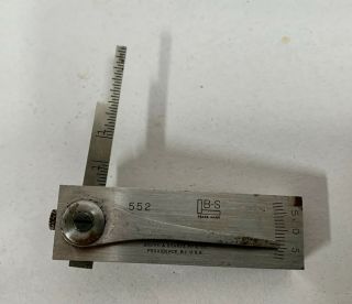 Vintage Brown & Sharpe 552 Die Makers Square Usa Machinist Shop Tool (a10)