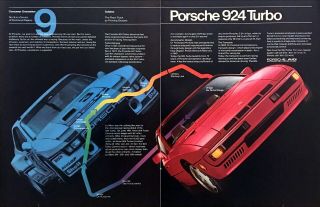 1981 Porsche 924 Turbo Coupe Photo Le Mans Race Course 2 - Page Vintage Print Ad