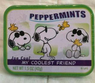 Snoopy Joe Cool & Woodstock Peanuts Peppermints My Coolest Friend