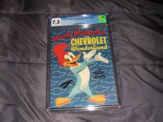 Woody Woodpecker In Chevrolet Wonderland.  Nn 1954 Golden Age Graded