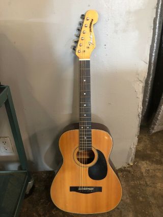 Vintage Fender Acoustic Guitar Californian Model 36” Travel Guitar