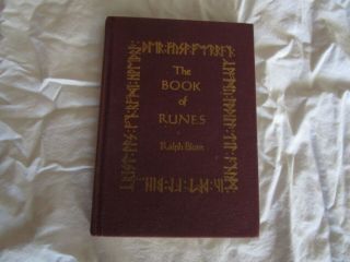 Hard Bound " The Book Of Runes Ralph Blum