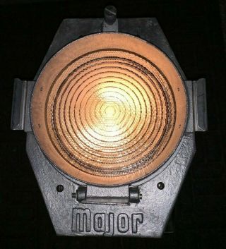 Vintage Major Theatre Light,  Stripped Of Paint Front & Back Only