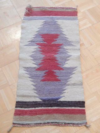 Vintage Navajo Indian Gallup Throw Rug - Crystal Trading Post Area - Old One