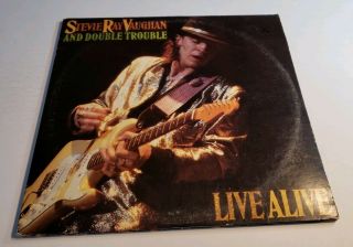 Stevie Ray Vaughn Live Alive 1986 Vinyl Record Double Lp Epic Gatefold Adult Own