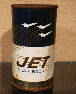 1960 Jet Near Beer Flat Top Beer Can United States Brewing Chicago Illinois
