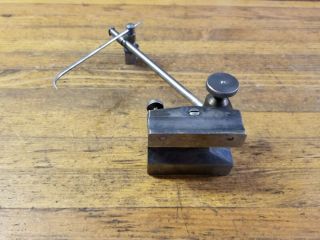 Antique STARRETT Surface Gage Scribe INDICATOR Holder • Machinist Tools Set ☆USA 3
