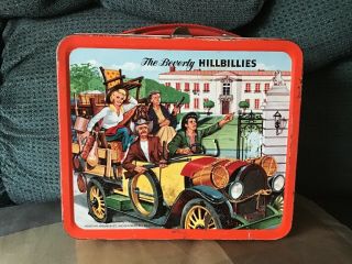 Rare Vintage “beverly Hillbillies” Metal Lunchbox W/ Matching Lunchbox