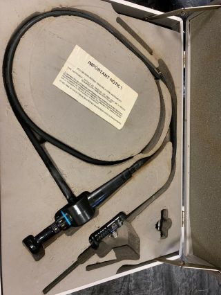 Olympus Endoscope Vintage Medical Device With Case And Keys