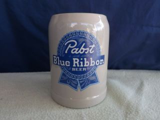 Vintage Pabst Blue Ribbon Gerz Beer Stein 0.  5 - Liter Made In West Germany