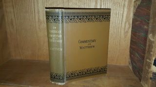 Commentary On Matthew American Commentary On The Testament 1886 Rare Vintage