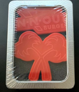 In N Out Burger Cookie Cutter So Cal California Crossed Palm Trees Authentic