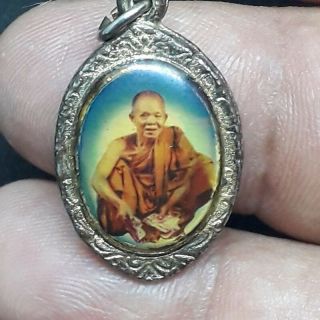 Old Phra Lp Koon Wat Ban Rai Thai Buddha Rare Amulet Lucky Pendant Collectibles 3