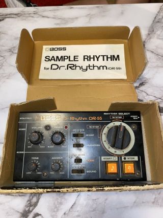 Boss Dr - 55 Dr.  Rhythm Vintage Analog Drum Machine Roland 1980
