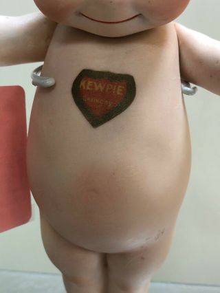 8.  5” Antique 1910’s - 1920’s Kewpie O’Neill Label On Chest Germany Bisque S 2
