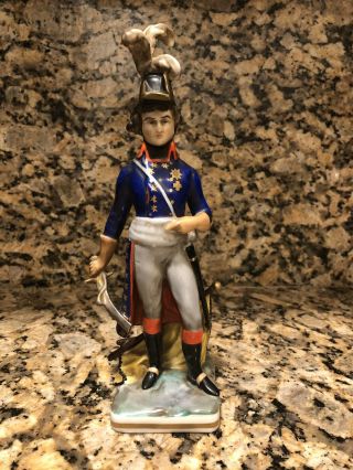 Napoleon Marshal General Stueben 1781 - Frankenthal Wessel Porcelain Soldier