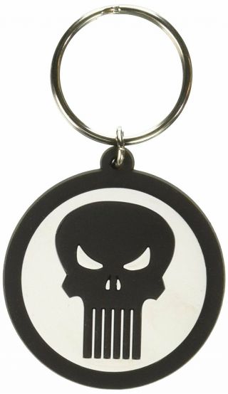 Pvc Key Chain - Marvel - Punisher Logo Soft Touch 68683