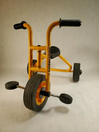 Vintage And Rare Lakeshore School Trike Toddler Tricycle Yellow Three Wheel Bike