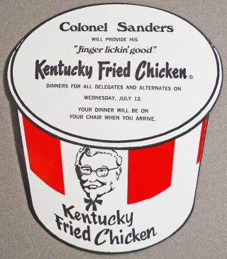 1972 Democratic Convention Miami Florida Kentucky Fried Chicken