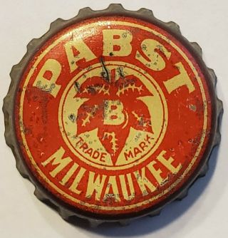 Pabst Cork Lined Beer Bottle Cap; Milwaukee,  Wis; 1933 - 1937;