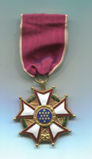 Legion Of Merit Medal And Ribbon.  World War