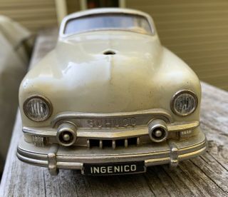 Vintage Schuco 5311 Ingenico Beige Toy Car - US Zone Germany - 3