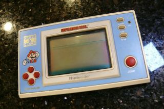 Nintendo Mario Bros Vintage Electronic Handheld Video Game And Watch ✨wow✨