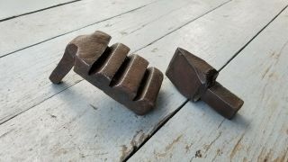 Vintage Blacksmith Forge Anvil Hardy Cutter & Hot Cutter Swage Tools