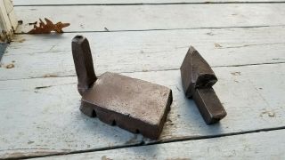Vintage Blacksmith Forge Anvil Hardy Cutter & Hot Cutter Swage Tools 2