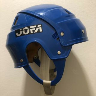 JOFA hockey helmet 24551 goalie senior blue vintage classic RARE 2