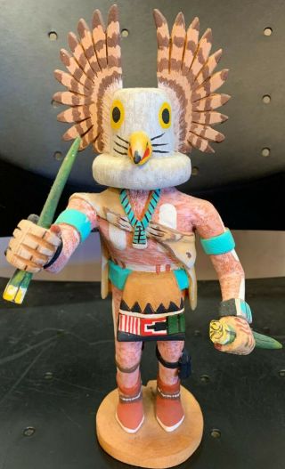 Vintage Authentic Hopi Kachina Doll Cotton Wood By Shirley Adams 12 "