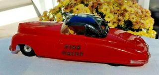 Vintage Saunders 250 Fire Chief Car Friction,  Metal,  Plastic