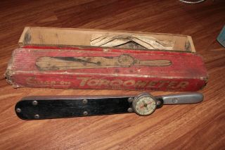 Vintage Snap - On Tools Torqometer Tq - 150with Box Snap On Torque Wrench Tool M1