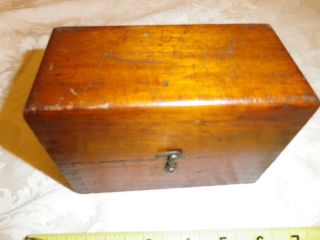 Brown & Sharpe No.  233 Bench Micrometer In Wooden Box.  Shape