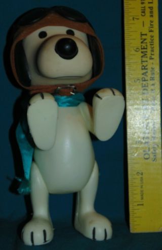 Vintage 1966 Snoopy Peanuts Shultz Flying Ace Red Baron Dog Figure Doll