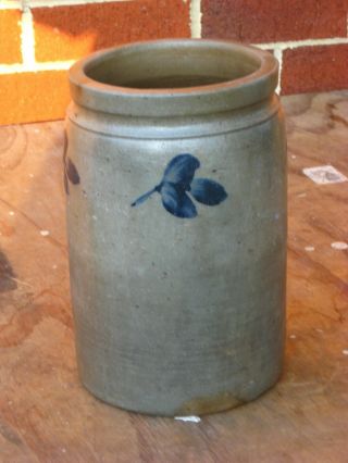 Antique Stoneware Crock,  Attributed To Peter Hermann,  Baltimore