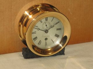 Chelsea Antique Ships/railroad Clock 4 1/2 In 1903 Red Brass 116 Years Old