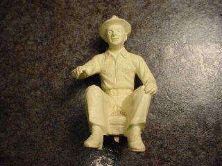 White Plastic Farmer For Marx No.  5 Tin Wind Up Climbing Tractor 1