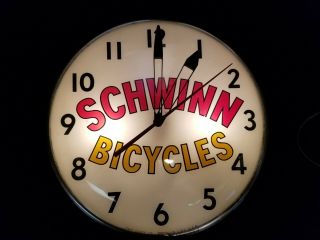 Vintage Schwinn Dealer Clock Rare