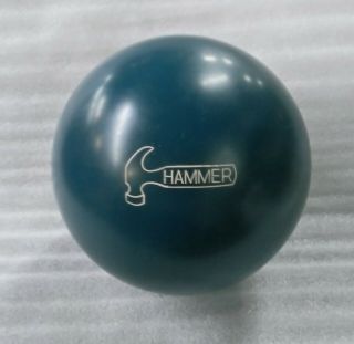 Vintage Urethane Blue Turquoise Hammer Bowling Ball Fab 15 Lbs 4 Oz