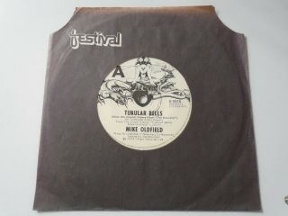 Mike Oldfield Tubular Bells Australia 7 " Vinyl Single K5515 W.  Festival Sleeve