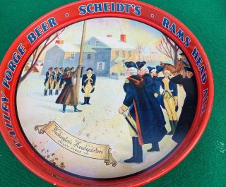 Adam Scheidt Brewing Valley Forge Norristown Pa Beer Lithographed Tray