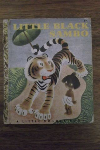 Vintage Little Black Sambo A Little Golden Book 1948 57 " B " Bannerman/tenggren