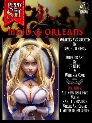 HTF KICKSTARTER: PENNY FOR YOUR SOUL 5 - MAID OF ORLEANS VIRGIN COVER - LE 150 3