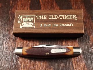 Schrade Old Timer Knife Made In Usa 33ot 2 Blade Jack Vintage Folding Pocket