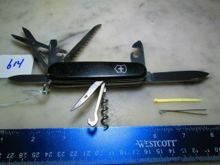 614 Black Victorinox Swiss Army Huntsman Knife