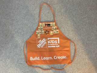 Home Depot Kids Workshop Apron And 18 Pins