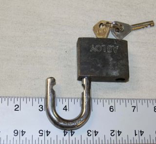 Abloy 3071 padlock w/ 2 keys - high security - made in Finland 3