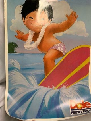 Dole Kids Castle & Cooke Display Poster,  Boy Surfing - P - 6620